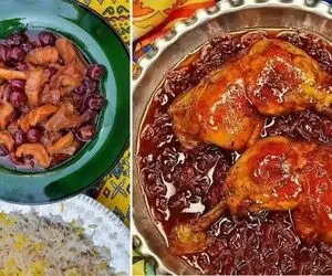 طرز تهیه خورش آلبالو خوشمزه و خوش طعم / یه غذای عالی که مزه بهشت میده