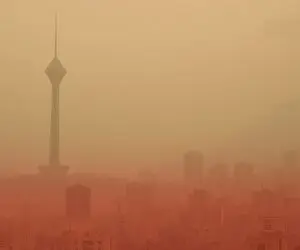 هوای تهران آلوده و در وضعیت نارنجی است