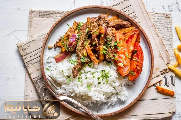 Lomo saltado - a Peruvian dish 