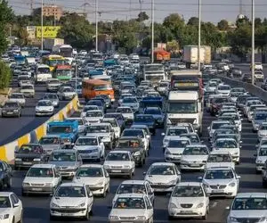 ترافیک سنگین در جاده هراز و چالوس