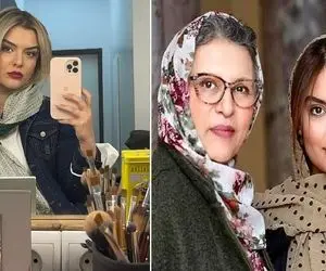 "دنیا مدنی" یجور کانسیلرو مثل گچ ماست مالی کرد تو صورتش انگاری بناییه؛ چه شاخی شده!