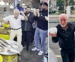 آواز دیش دیش؛ صادق بوقی تو برف عوض آو آو آو با ناز و خواستنی میخونه وای وای برف اومد