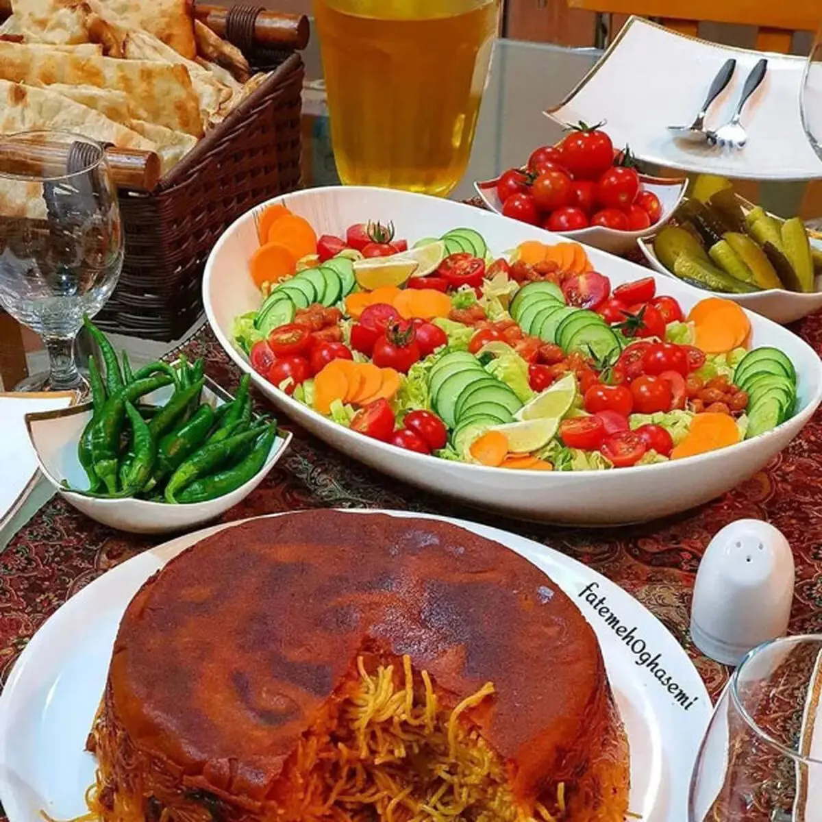 تزیین سالاد