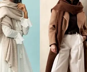 استایل با بیگ اسکارف / جدیدترین شال برای پاییز 1403 که تیپتون باهاش کم از مدلا نداره