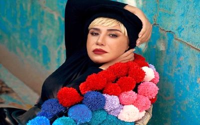 نسیم ادبی پشت فرمان بی خیال حجاب و بدون ترس از پیامک پلیس! 
