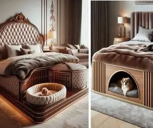 اتاق خواب خود را متحول کنید؛ ایده‌های نوآورانه برای تخت‌های حیوانات خانگی