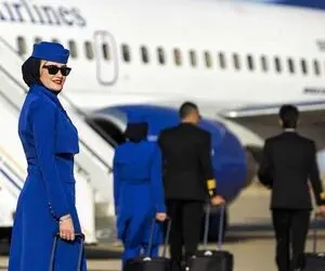 پذیرایی از مسافران پرواز کیش - تهران با نوشابه خانواده!