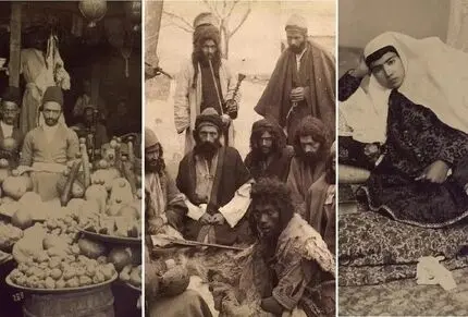 قاب های قجری؛ از عکس آتلیه ای دختر جوان تا پنج جوان وافور کش