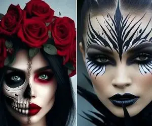 گریم های جدید هالووین خارجی ها 2025؛ عکس اینارو بچسبونن در قندون بچه دیگه قند نمیخوره