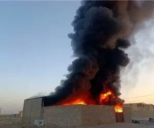 آتش‌سوزی در محل دپوی ‌ضایعات/ کاشانی‌ها نگران نباشند