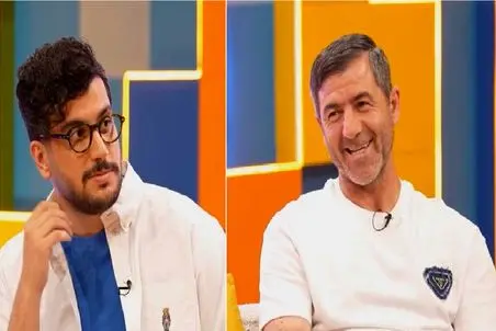 سکانس خندان/کریم باقری رو ماکارانی گارد گرفته/میزان رک بودنش قیاسی رو سنگ رو یخ کرد