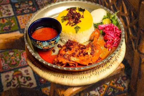 زرشک پلو با مرغ