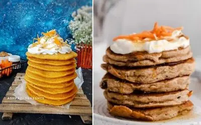 طرز تهیه پنکیک هویج / یه میان وعده مقوی و خوشمزه که سریع و راحت آماده میشه