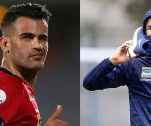 (عکس) حرکت پسندیده بازیکن استقلال برای عیسی آل‌کثیر