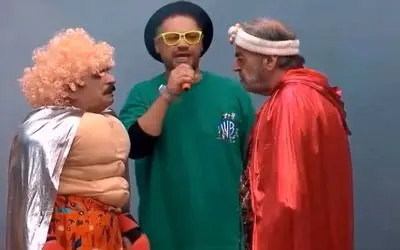 سکانس شاد/کله پا شدن آقا رشید وسط برنامه /علی صادقی غش کرده از خنده