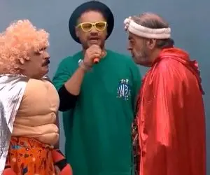 سکانس شاد/کله پا شدن آقا رشید وسط برنامه /علی صادقی غش کرده از خنده