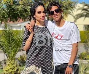 (ویدیو) دور دور مهدی قائدی و همسرش با ماشین لاکچری بعد برد دربی