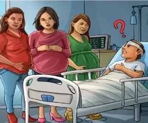 هوش تصویری؛ اگه چُلمن نیستی و باهوشی تیز بگو کدوم از این خانومای باردار همسر این آقاس؟