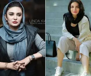 لیندا کیانی با شلوار گشاد و کوتاهش در مکانی سنتی! +عکس