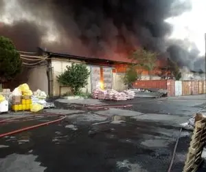 ۹ کشته و زخمی درپی آتش گرفتن یک کارگاه مبل در تهران