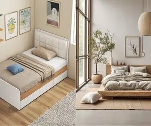 تخت خواب چوبی مینیمال 2025/ دوران تخت های پر زرق و برق گذشته، بجاش اینارو بخر