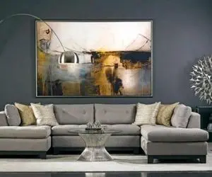 با تابلو های رنگی پنگی و زیبا خونَت رو از بی روحی در بیار؛ هنری طور یه دکور شیک بزن