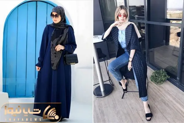 مانتو سرمه ای