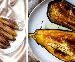 سرخ کردن یه عالمه بادمجون با یه قاشق روغن / همراه با روش تضمینی گرفتن تلخی