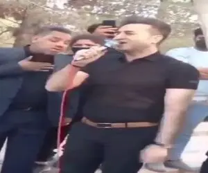 آواز داغدار؛ پسره سر خاک دوستش از دلتنگی براش خوند همه ی رفقا با هم خون گریه میکنن