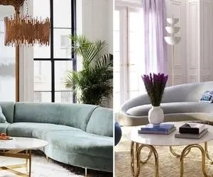 محبوب ترین چیدمان مبل منحنی یا کرو / اینجوری واقعا خونت جذاب میشه این خط این نشون