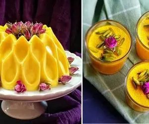 طرز تهیه دسر ساده زعفرونی / اگه وقت و حوصلت کمه این دسر مخصوص توئه