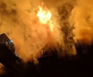 9 کارگر در انفجار کارخانه فولاد یزد مصدوم شدند