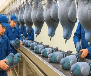 فرآوری کفتر؛ چگونه کفترهای میلیونی در چرخ‌های صنعت قربانی می‌شوند