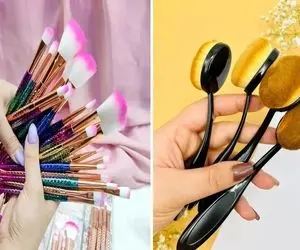 ترفند شستن براش های آرایشی بدون ریختن موها و وا رفتنشون / براش نو نخر قبلیا رو نو کن