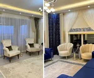 انواع مدل پرده پذیرایی؛ پرده فقط یه پارچه نیست، این مدل ها شخصیت خونتو میسازن