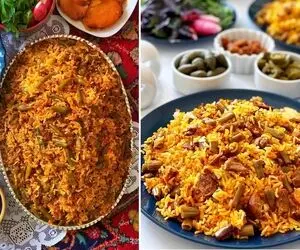لوبیا پلو رو اینجوری بپزید عالی میشه / طرز تهیه با نکات مهم برای خوش عطر و طعم شدن