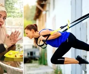 "بهاره خانم رهنما" بعد تنیس و سوارکاری رفت سراغ TRX؛ بابا بی خیال!