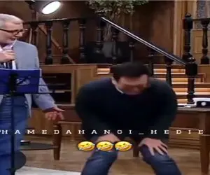 سکانس خندان؛ حامد آهنگی شرکت کننده آورده آهنگ بخونه میگه هرچی فحشه این تو نوشتن