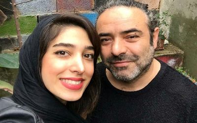 عکس عاشقانه حسن معجونی و همسرش!