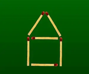 بازی فکری؛ فقط 1 نفر از 100 نفر میتونه با جابجایی 2 چوب کبریت 5 تا مربع بسازه