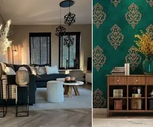 دست به خونه میزنم صابخونه میفهمه / نترس با کاغذ دیواری استاتیک بدون چسب فضارو آس کن