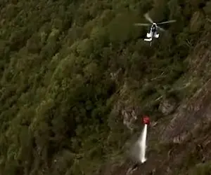 ماشین های پر شگفت؛ بالگرد قوی گوی رو میبره بالا و محکم می کوبه به صخره و پودرش میکنه