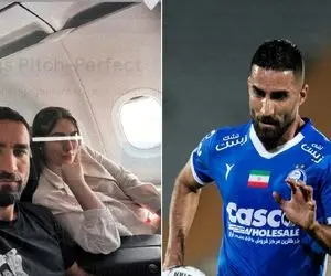 (عکس) مهرداد محمدی برای زایمان همسرش آیدا راهی انگلیس شد