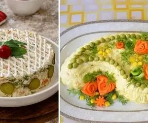 ترفندهای خوشمزه تر شدن سالاد الویه؛  چه کار کنیم که سیب زمینی سس کمتری جذب کنه؟