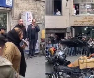 آواز خیابانی؛ رهگذر خوش صدا تو راسته یدکی فروش های بازار چه ساقی ساقی می خونه