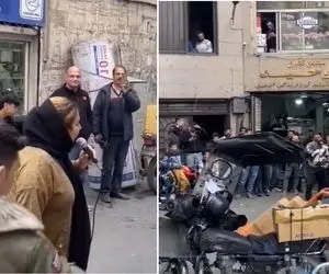 آواز خیابانی؛ رهگذر خوش صدا تو راسته یدکی فروش های بازار چه ساقی ساقی می خونه