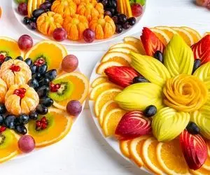 ایده های خلاقانه؛ انواع تزئین شیک میوه واسه عید اینجوری جلو جاری و خواهرشوهر بترکون