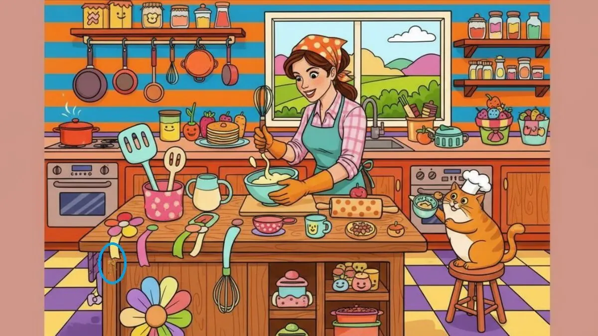 پاسخ-تست-بینایی-یافتن-دسته-کلید-در-آشپزخانه