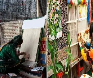 میخوای درآمد تابلو فرش بافی رو بدونی؟ خانوم به خودت بیا بیخیال اینستاگردی پول تو اینه