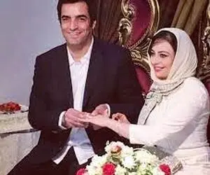 بوسه کارگردان مشهور بر پیشانی همسرش 